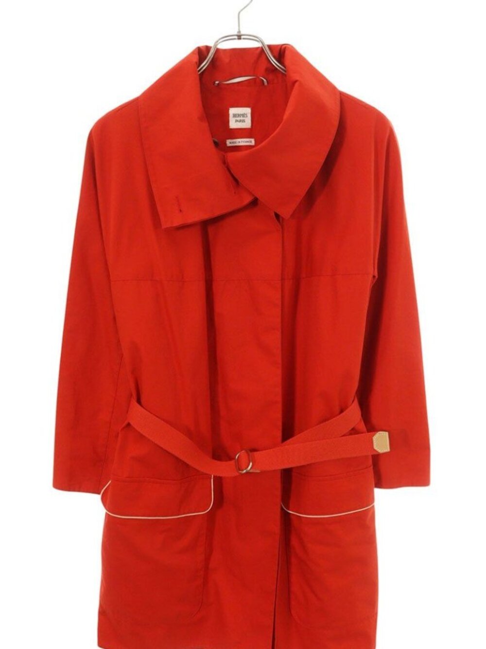 Hermes Cotton Sellier Buttons Coat 34